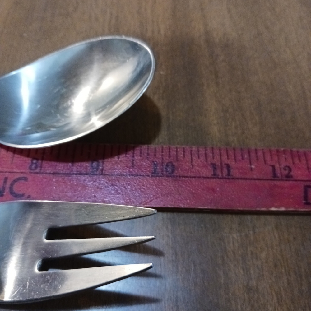 Dansk Serving Dlatware Fork Spoon Discontinued Pair - Picture 4 of 7